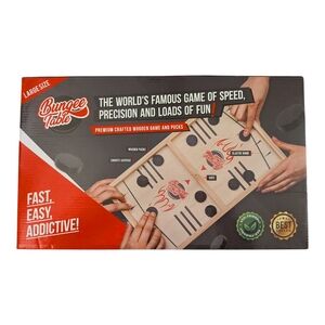 Bungee Table - Premium Wooden Game in Natural and Black New In Box